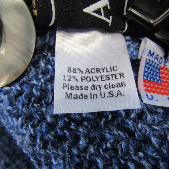 NEW Amy Brill Crossover Knit Vest Sweater Blue - Picture 6 of 6